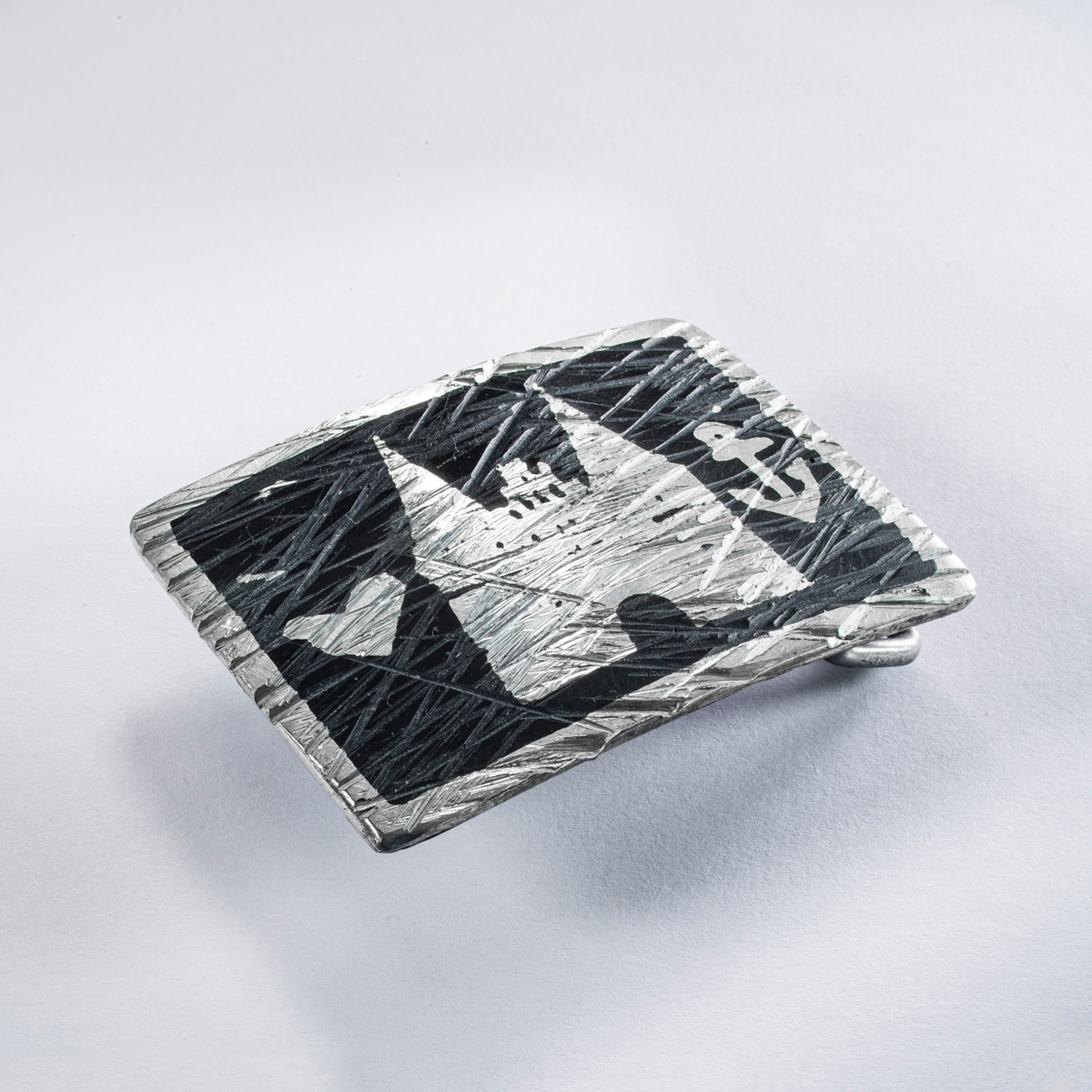 Schwarz vintage / gefeilt