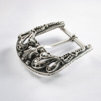 Model butt, 6 x 5 cm. Antique silver, galvanically silver-plated.