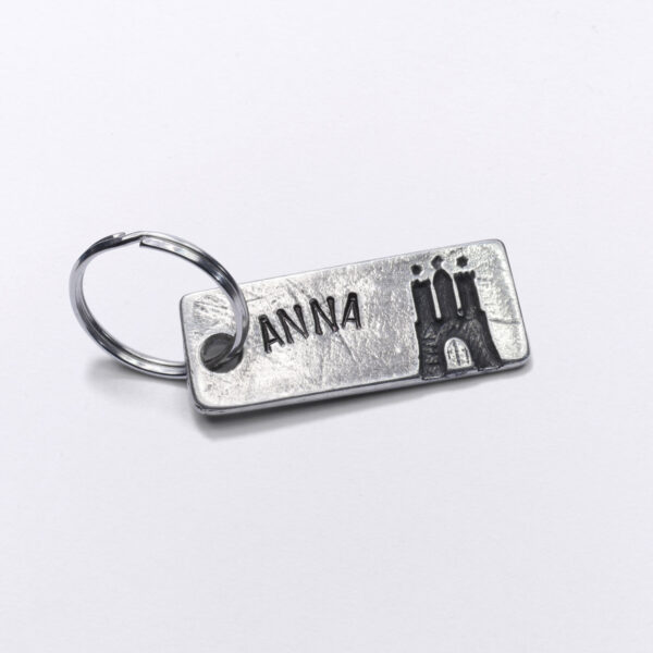 Key ring with Hamburger Hammaburg and Anna embossing from Neptune jewels.