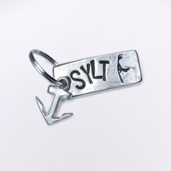 Island of Sylt key ring with additional anchor from Neptune jewelry.