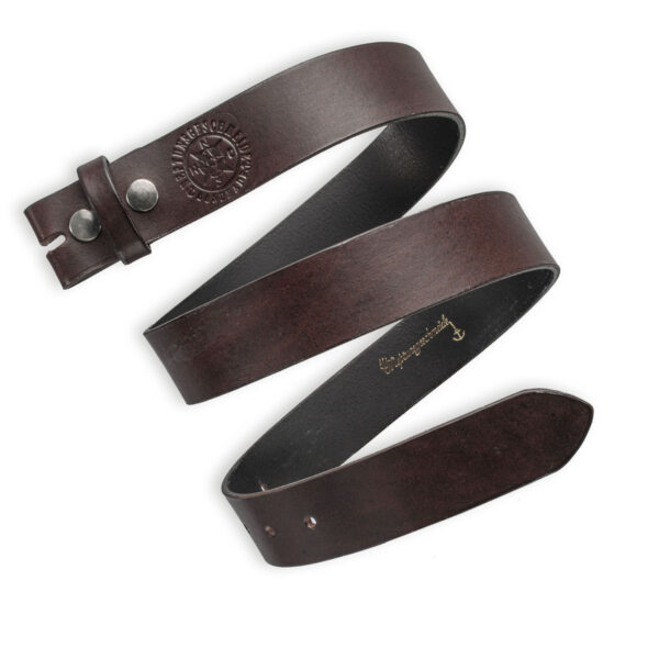 Simple interchangeable belt, fixed mocca brown by NeptunsSchmeide. Picture of the leather strap, solid quality. 4 cm width.