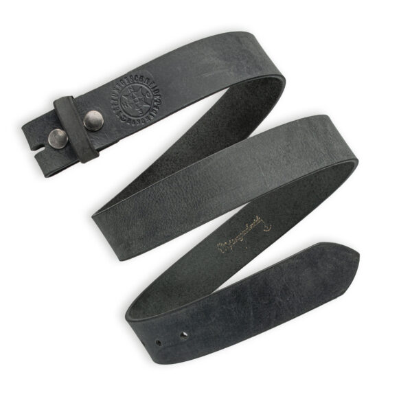 Simple interchangeable belt robust slate gray from Neptunsgeschmeide. Picture of the leather strap, robust quality. 4 cm width.