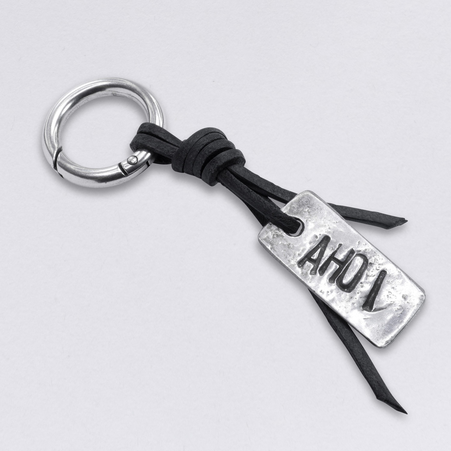 Leder Schlüsselanhänger mit Gravur Name Text Karabiner Personalisierte  Geschenke