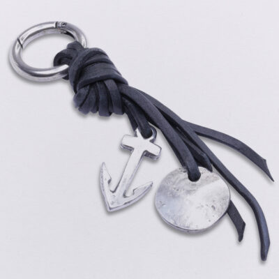 Gebamsel® Anhänger Blanko rund, Hauptbild, von Neptunsgeschmeide. Taschen- oder Schlüsselanhänger mit Karabinerhaken klein.