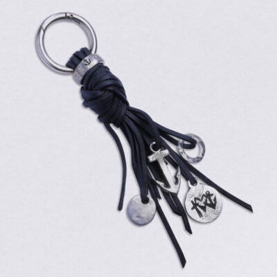 Gebamsel Anhänger Anker Ring GLH Blanko rund, Komplettbild, von Neptunsgeschmeide. Taschen- oder Schlüsselanhänger mit Karabinerhaken groß.