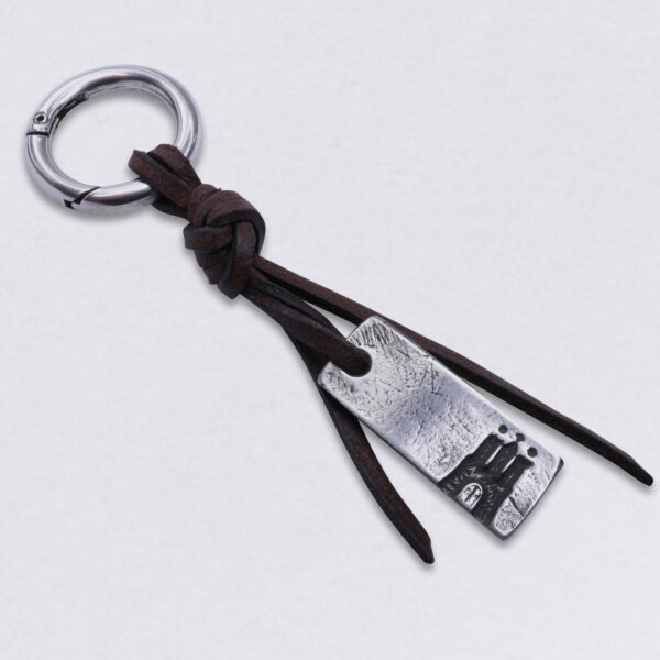 Gebamsel® pendant Hammaburg small by Neptunsgems. Bag or key ring with snap hook small.